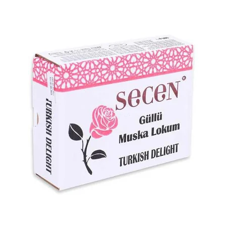Gül Aromalı Muska Lokum 900 Gr.