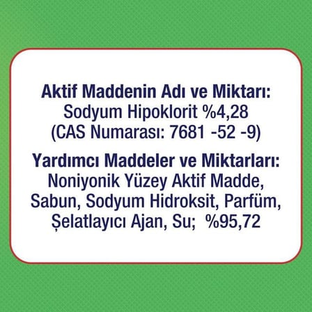 Çamaşır Suyu 750 ML Dağ Esintisi