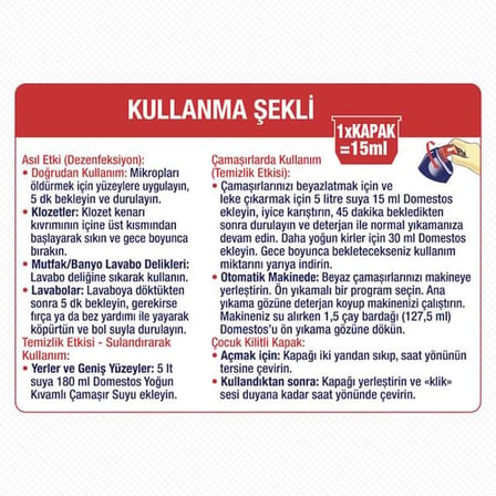 Çamaşır Suyu 750 ML Karbeyazlığı