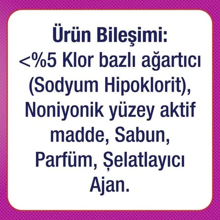 Çamaşır Suyu 750 ML Kötü Koku Avcısı