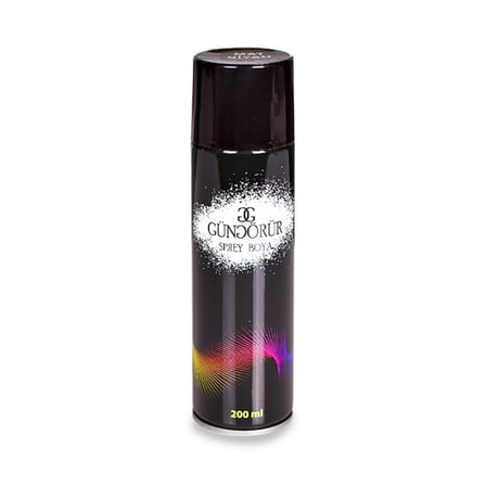 Gün G 200ml Mat Siyah Sprey Boya