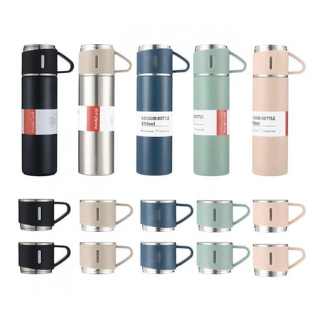 500 Ml 3 Kupalı Termos