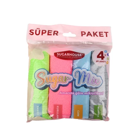 SUGAR MIX TEMIZLIK BEZI 4lu