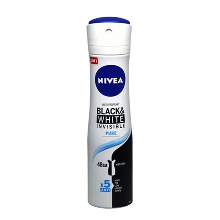 Deo Bayan İnvisible Black&White Pure 150Ml