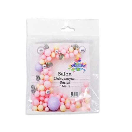 B01.21 Balon Şerit Dekorasyon 5m 1 Adet