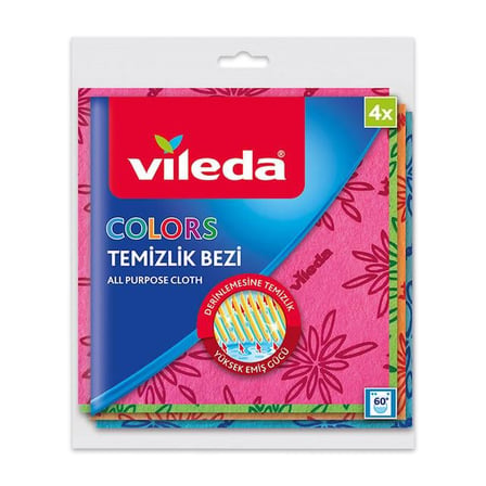 Mikrofiber Colors Temizlik Bezi 4 Lü
