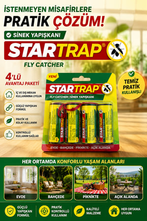 Fly Catcher Sinek Yapışkanı İç ve Dış Mekan Kullanımına Uygun