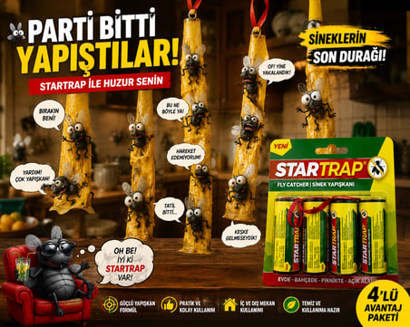 Fly Catcher Sinek Yapışkanı İç ve Dış Mekan Kullanımına Uygun
