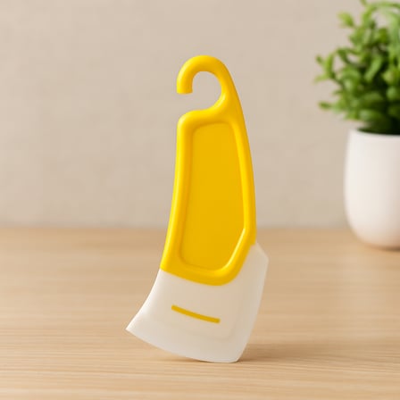 Mini Silikon Spatula - Yağ ve Leke Kazıyıcı (Plastik Saplı)