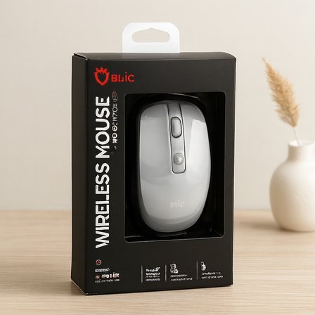 Kablosuz Mouse 1600 DPI Beyaz