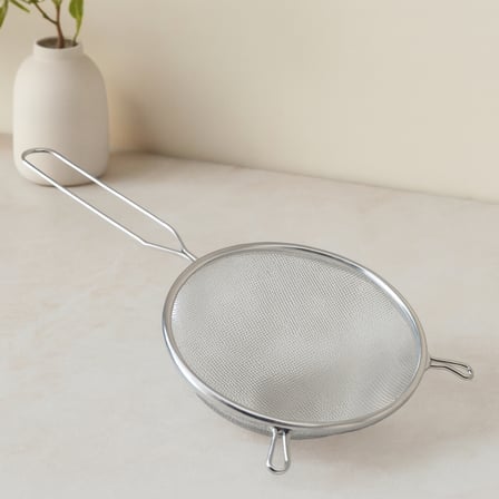 16 cm Metal Saplı Tel Süzgeç (Kulaklı)