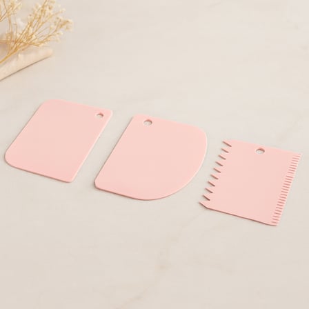 Plastik Hamur Kesici ve Kazıyıcı 3lü Set