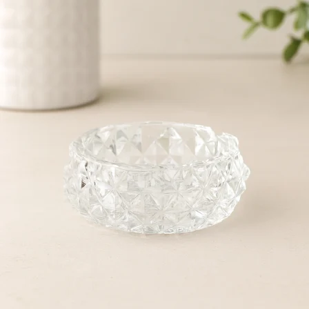 Cam Diamond Kristal Yuvarlak Küllük 11.2 cm
