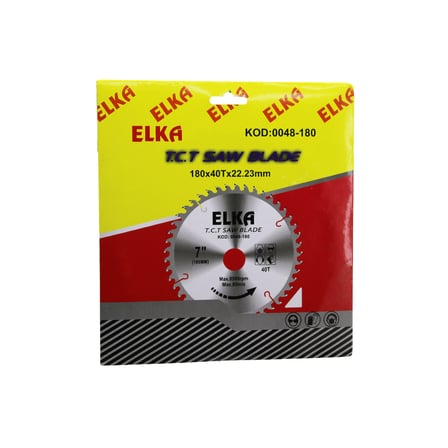 180 mm TCT Daire Testere Bıçağı - Ağaç/Sunta 40T (22.23 mm)