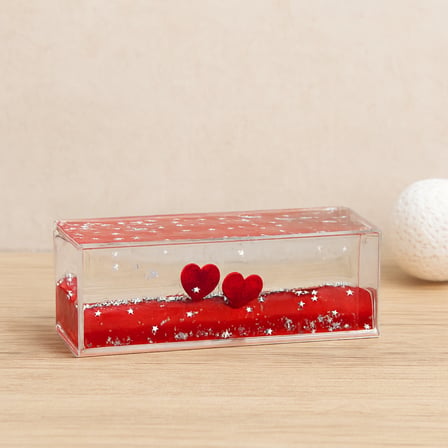 Yüzen Akvaryum Mıka Şişe Süsü 4.5x13 cm (Kırmızı)