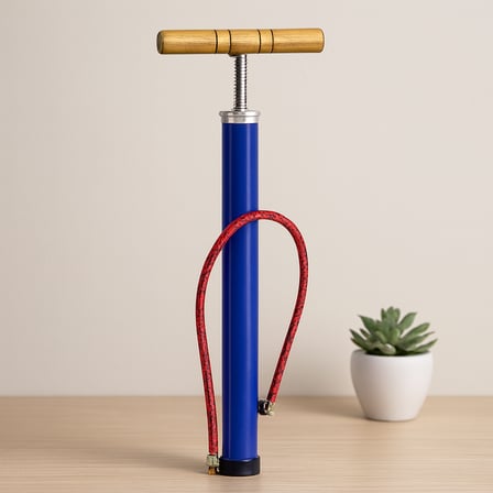 El Pompası 55 cm Metal Gövde Ahşap Kol (Bisiklet/Top/Motor)