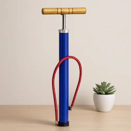 El Pompası 55 cm Metal Gövde Ahşap Kol (Bisiklet/Top/Motor)
