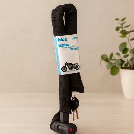 150 cm Zincirli Anahtarlı Motor & Bisiklet Kilidi (Bez Kılıflı)