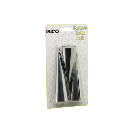 Metal Pasta Dekorasyon Kalıbı 3lü (Çap 3.4 cm x 12 cm)