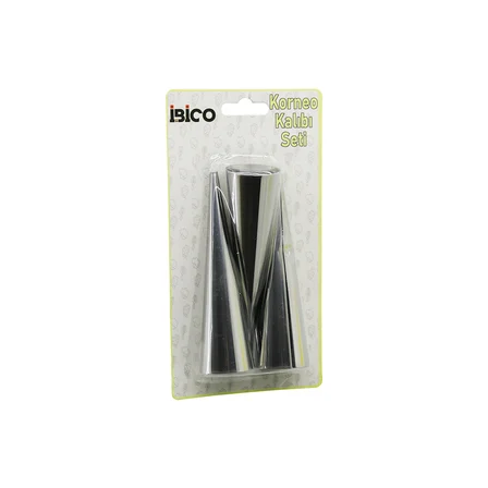 Metal Pasta Dekorasyon Kalıbı 3lü (Çap 3.4 cm x 12 cm)