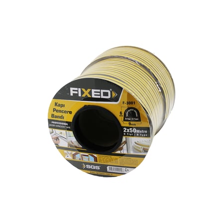 Kapı Pencere D-Profil Fitil 9x6 mm Kahverengi 100 m