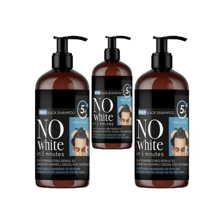 NoWhite Erkek Saç Şampuanı 250 ml 3 Adet