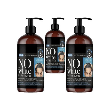 NoWhite Erkek Saç Şampuanı 250 ml 3 Adet