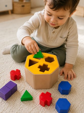 3D Baskı Montessori Şekil Eşleştirme Kutusu - Eğitici Geometrik Zekâ Oyuncağı