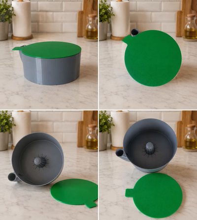 3D Baskı Meyve Yıkama Süzgeci - Musluk Altı Pratik Sebze ve Meyve Yıkama Kabı