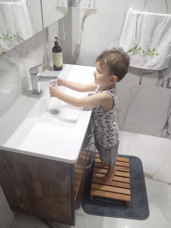 Ahşap Çocuk Lavabo Önü Basamaği