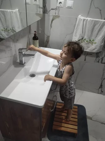 Ahşap Çocuk Lavabo Önü Basamaği