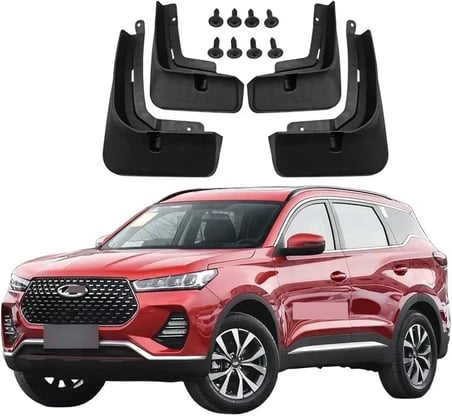 Tiggo 7 Pro Uyumlu Paçalık Tozluk Çamurluk Ön Arka Takım Siyah