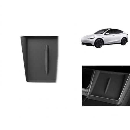 Tesla Model Y Juniper 2025+ Uyumlu Ön Konsol Kablosuz Şarj Pedi Kaymaz Silikon Matı 1 Adet Siyah