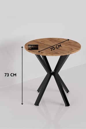 Yuvarlak Masa Atlantik Kahverengi 70 cm