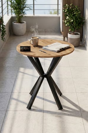Yuvarlak Masa Atlantik Kahverengi 70 cm