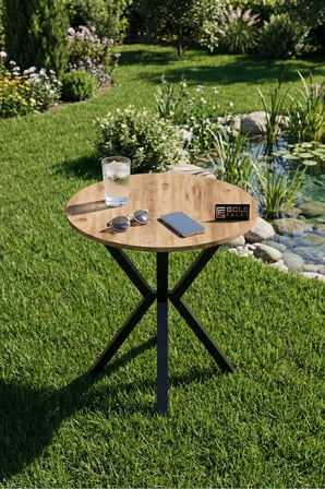 Yuvarlak Masa Atlantik Kahverengi 70 cm