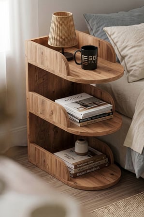 Komodin Suntalam Kahverengi 60x28 cm