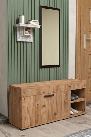 Ayakkabılık Dolabı Kahverengi 90 cm