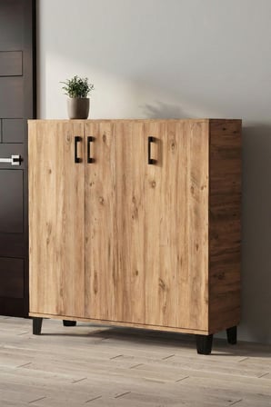 Ayakkabılık Dolabı Kahverengi 105 cm