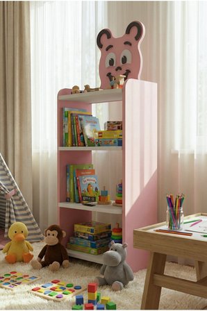 Happy Face Çocuk Kitaplığı Pembe