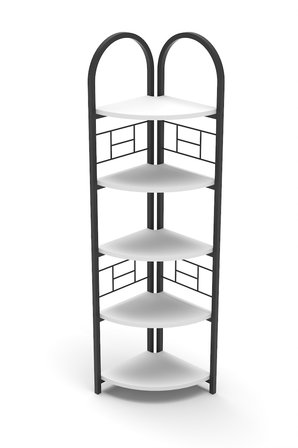 Metal Köşe Kitaplığı Beyaz 150 cm