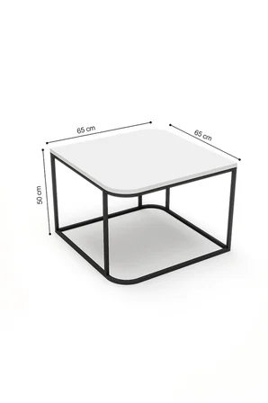 Damla Kare Orta Sehpa Kahverengi