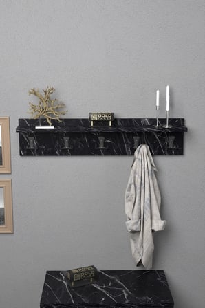 Duvar Askılığı Siyah 80 cm