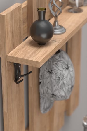 Country Duvar Askılığı Kahverengi 60 cm