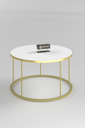 Gold Terra Sehpa Seti Beyaz 4'lü