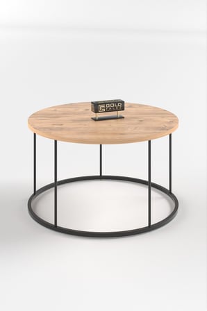Siyah Terra Sehpa Seti Ceviz 4'lü