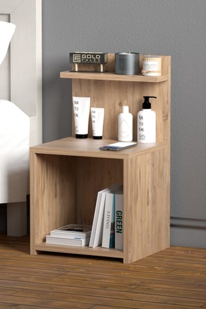 Açık Raflı Komodin Ceviz 63 cm