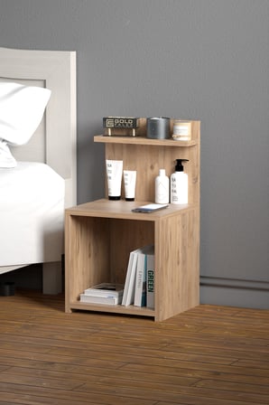 Açık Raflı Komodin Ceviz 63 cm