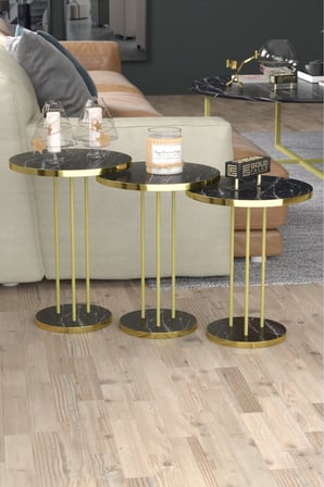 Gold Terra Zigon Bendir Siyah 3'lü