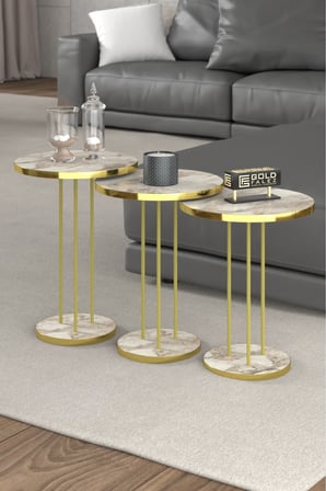 Gold Terra Zigon Efes Beyaz 3'lü